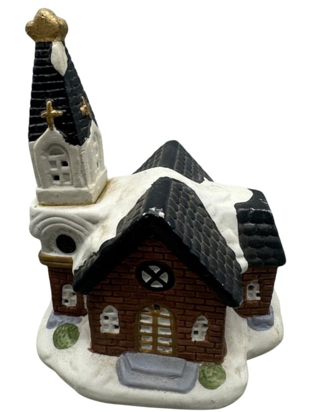 Noma Dickensville Collectibles Ceramic Snowy Church Christmas Village Decor READ